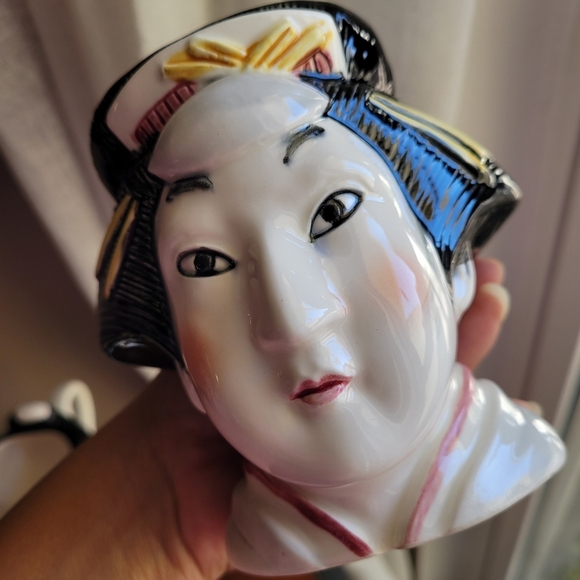 Vintage SIGMA TASTESETTER Japan Four Head Mugs Mens and Womens Hand Painted - Picture 11 of 12